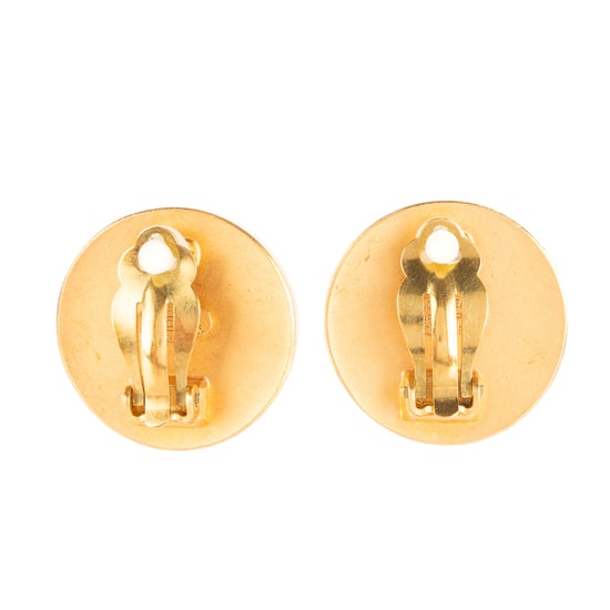 CC Round Clip On Earrings  Oorbellen - Image 3