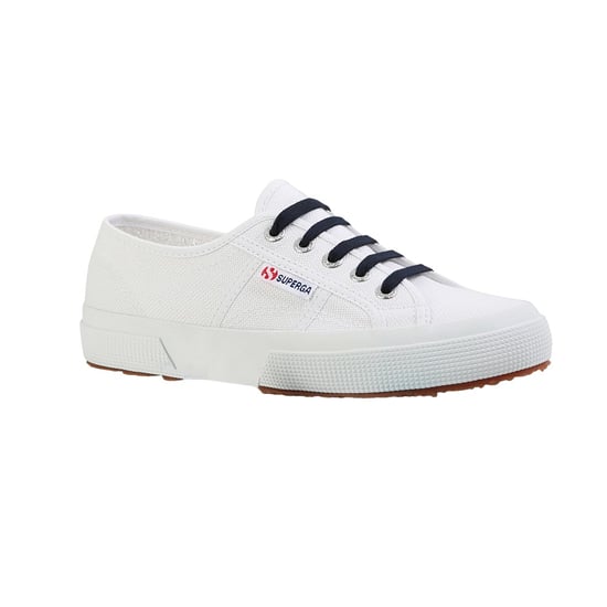 Superga Effen Katoenen Schoenveters (Blauw Marine) - Image 1