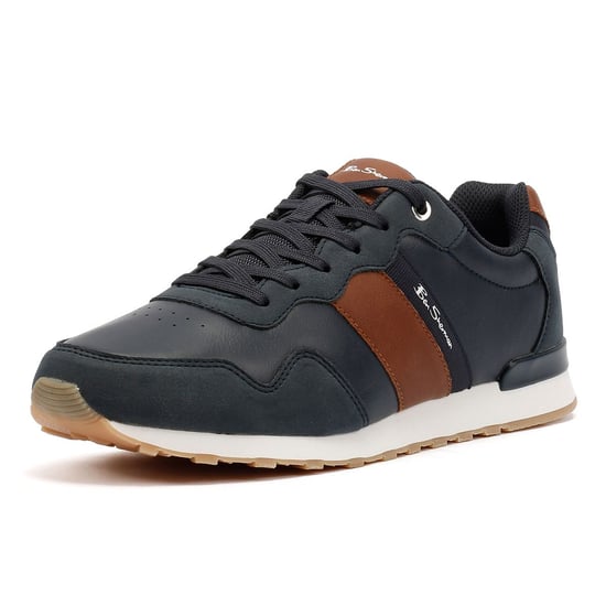 Ben Sherman Owen Retro Heren Sportschoenen Bruin/Navy - Image 3