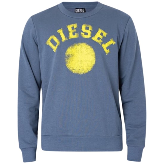 Diesel Distressed Dot-logo blauw sweatshirt - Image 1