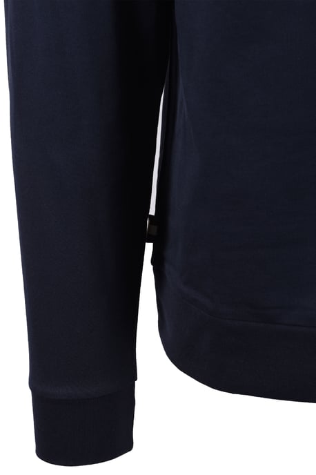 Aquascutum Iconische Pocket Crew Neck Sweatshirt Marineblauw - Image 3