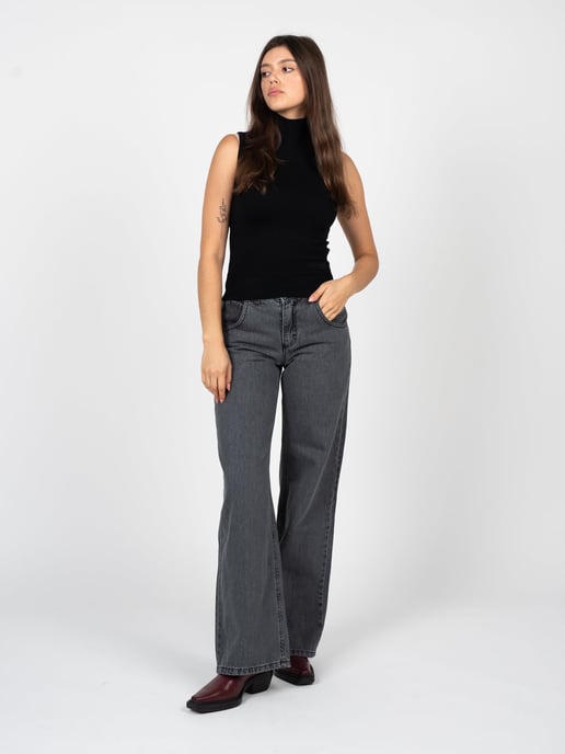 La Haine Inside Us Jeans Wide Leg Vrouw Grijs - Image 2