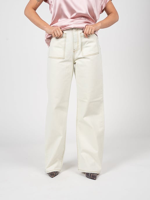 Pinko broek Forbita Vrouw Wit - Image 3