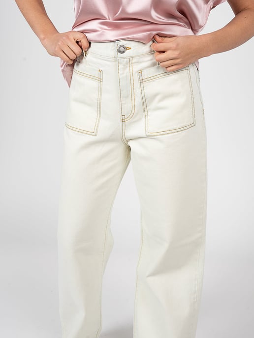 Pinko broek Forbita Vrouw Wit - Image 4