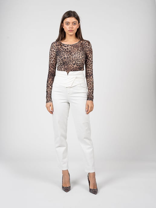 Pinko broek Samantha Vrouw Wit - Image 2