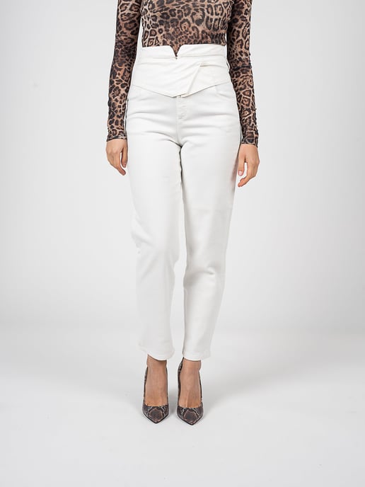 Pinko broek Samantha Vrouw Wit - Image 3