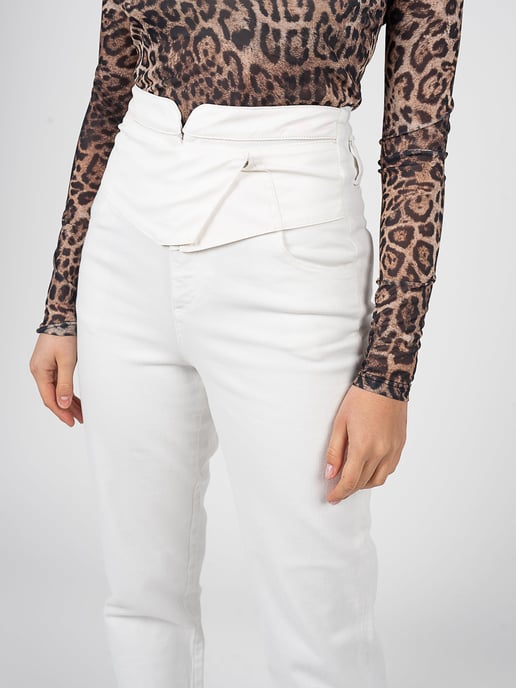 Pinko broek Samantha Vrouw Wit - Image 4