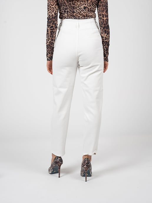 Pinko broek Samantha Vrouw Wit - Image 5