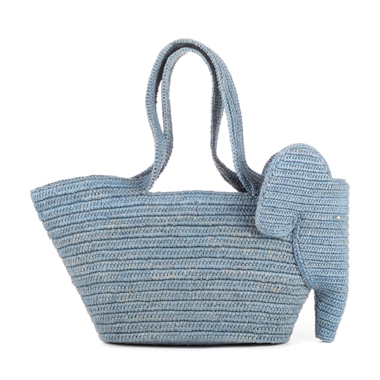 Elephant Raffia Tote Handtas - Image 4