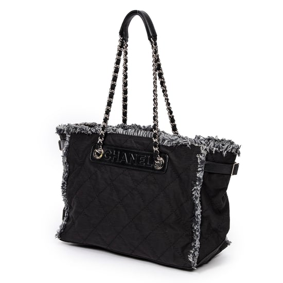 Horizontal Tweed Fringe Chain Tote  Schoudertas - Image 2