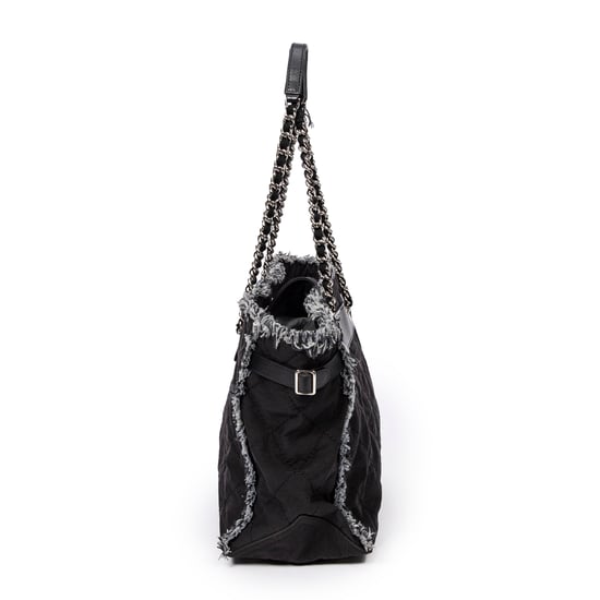 Horizontal Tweed Fringe Chain Tote  Schoudertas - Image 3