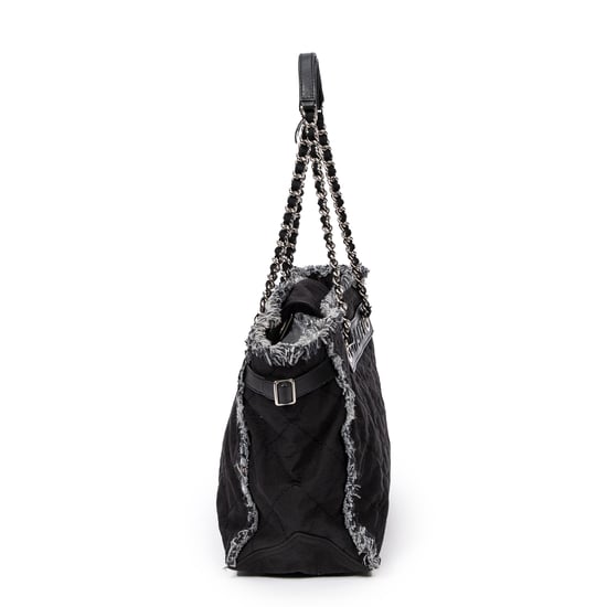 Horizontal Tweed Fringe Chain Tote  Schoudertas - Image 4