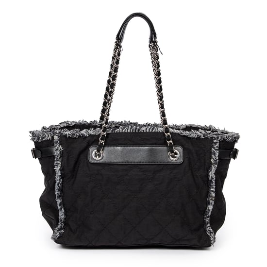 Horizontal Tweed Fringe Chain Tote  Schoudertas - Image 5