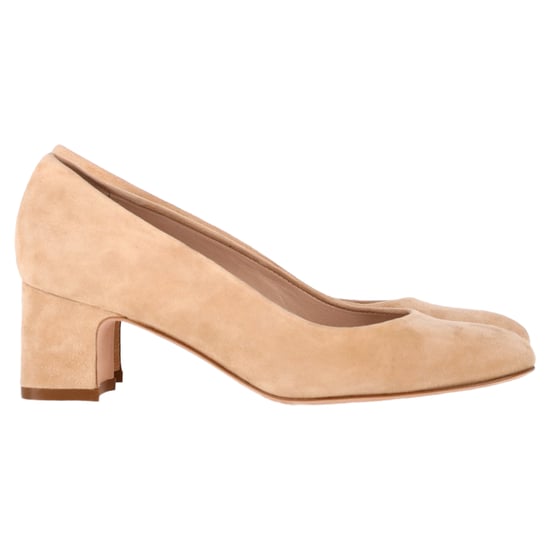 Stuart Weitzman Mary Ann 60 Pumps in Beige Suède - Image 1