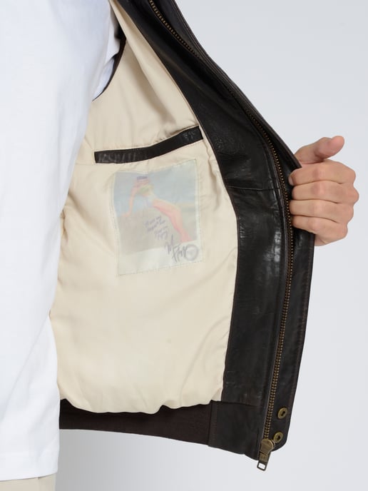Top Gun leren jas TG2023003 - Image 5