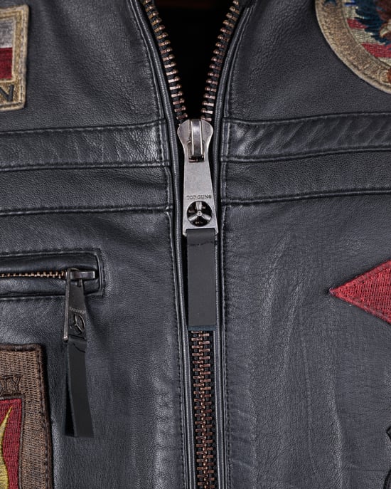 Top Gun leren jas TGJ1005 - Image 4