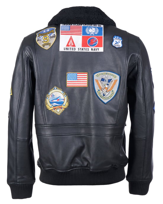 Top Gun leren jas TG20201007 - Image 2