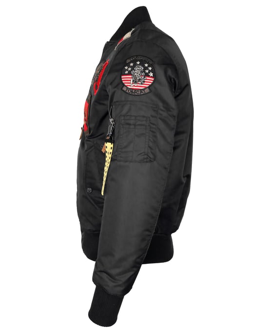 Top Gun bomberjack in pilotenstijl met patches TG20191053 - Image 3
