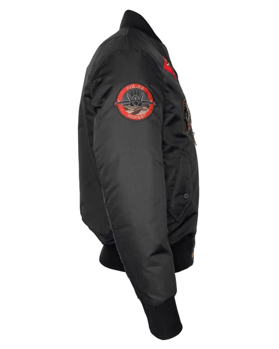 Top Gun bomberjack in pilotenstijl met patches TG20191053 - Image 4