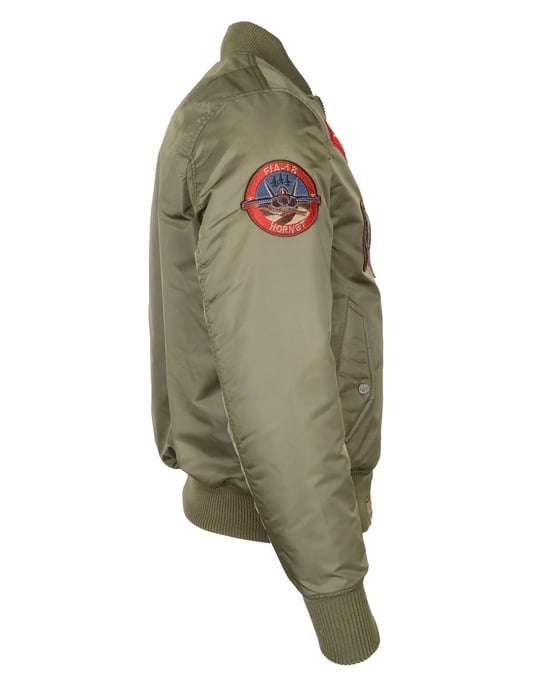 Top Gun bomberjack in pilotenstijl met patches TG20191053 - Image 4