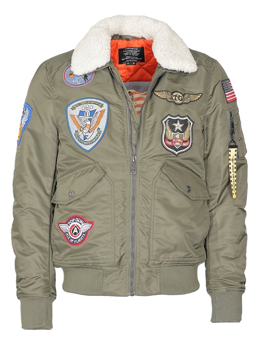 Top Gun bomberjack TG23005 met imitatiebontkraag - Image 1
