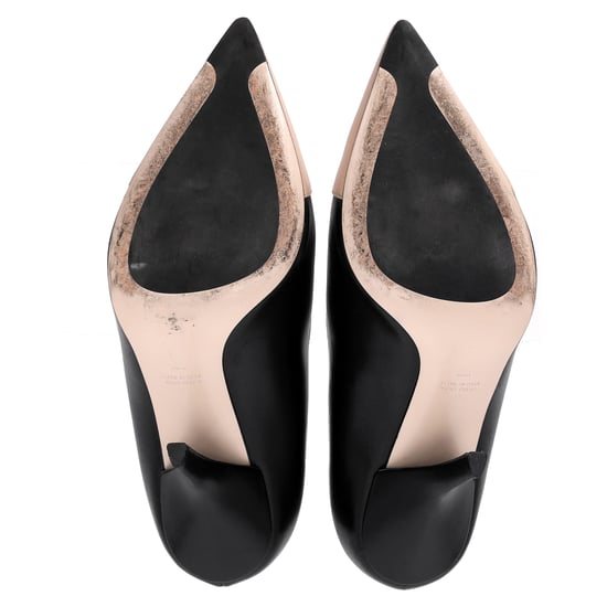 Fendi Puntige Hakken in Zwart en Nude Leer - Image 6