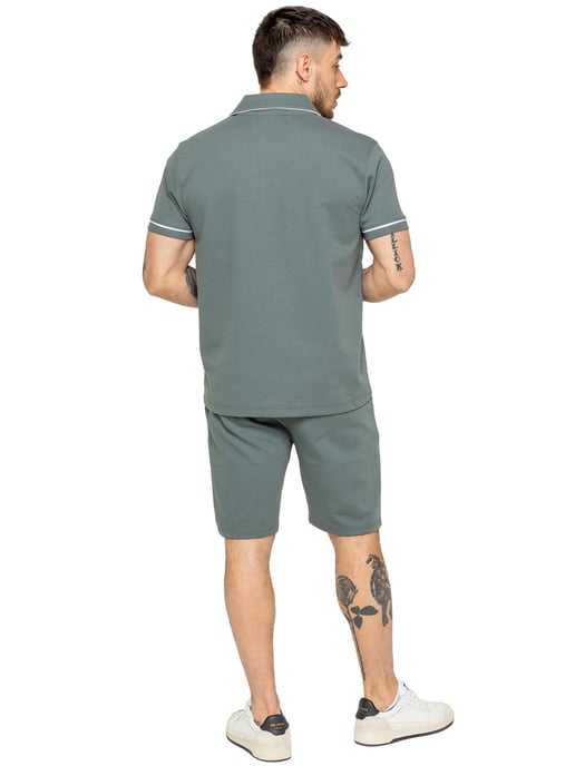 Enzo | Heren Korte Mouw Piping Shirt - Image 4