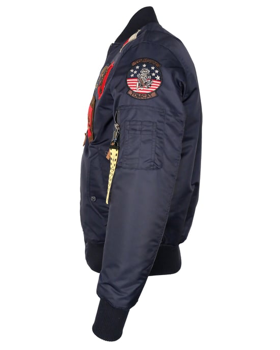 Top Gun bomberjack in pilotenstijl met patches TG20191053 - Image 3
