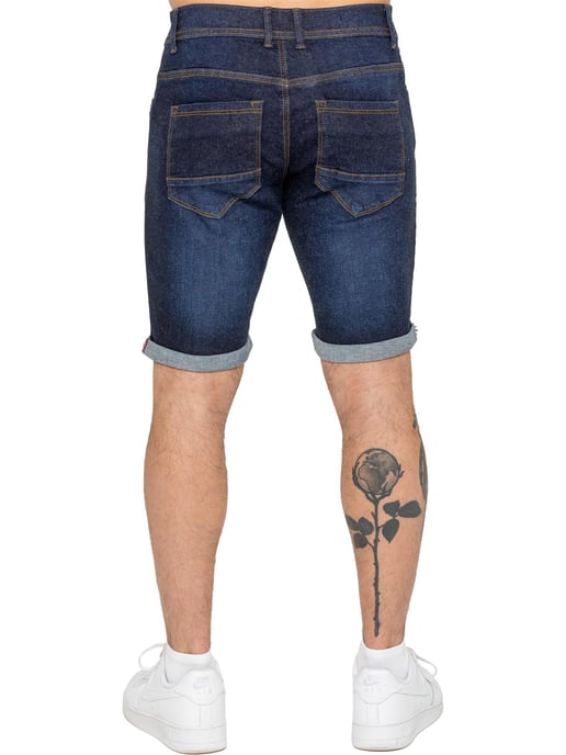 Enzo | Heren Slim Fit Denim Shorts - Image 3