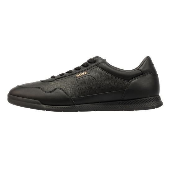 Boss Titanium Leren Heren Sneakers Zwart - Image 6