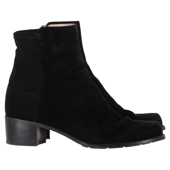 Stuart Weitzman Enkelboots in Zwart Suède - Image 1