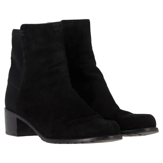 Stuart Weitzman Enkelboots in Zwart Suède - Image 4