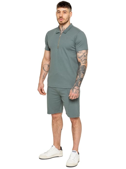 Enzo heren poloshirt met rits - Image 4
