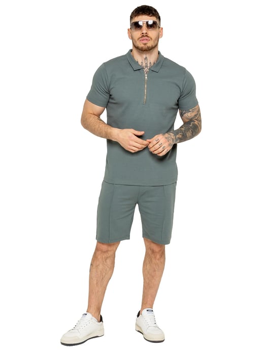 Enzo heren poloshirt met rits - Image 5
