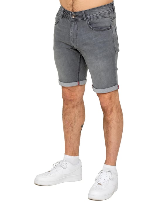 Enzo | Heren Slim Fit Denim Shorts - Image 2