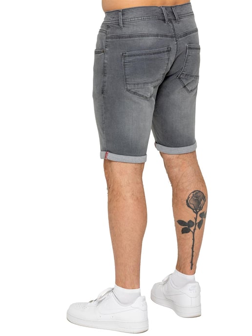 Enzo | Heren Slim Fit Denim Shorts - Image 3