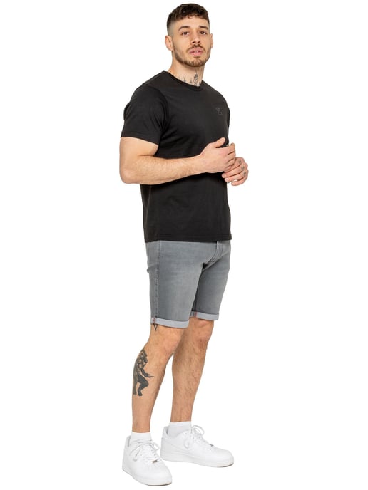 Enzo | Heren Slim Fit Denim Shorts - Image 5