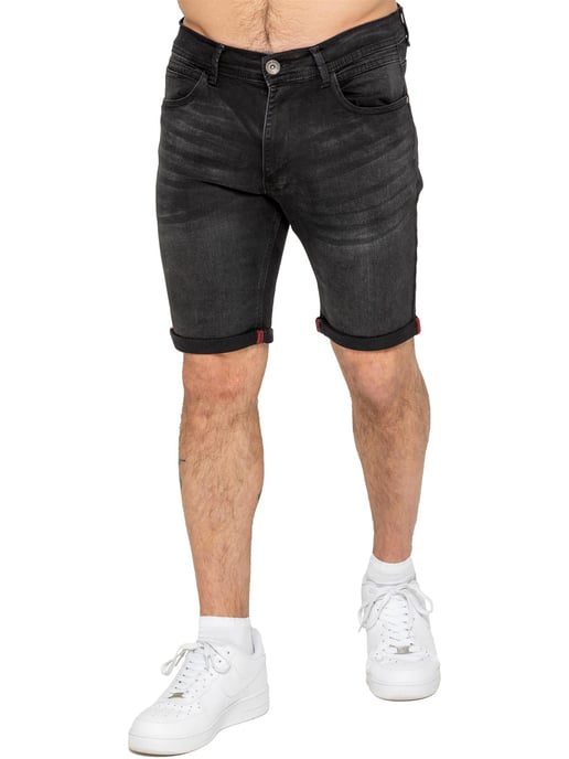 Enzo | Heren Stretch Denim Shorts - Image 1