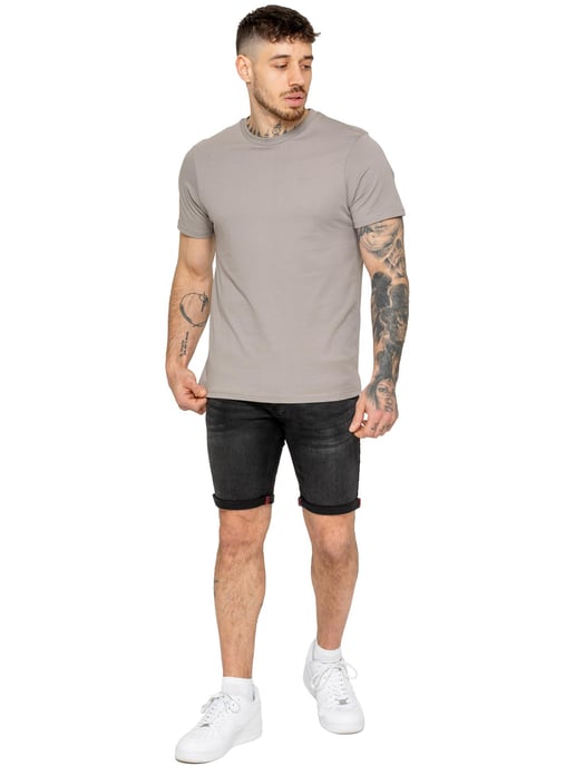 Enzo | Heren Stretch Denim Shorts - Image 4