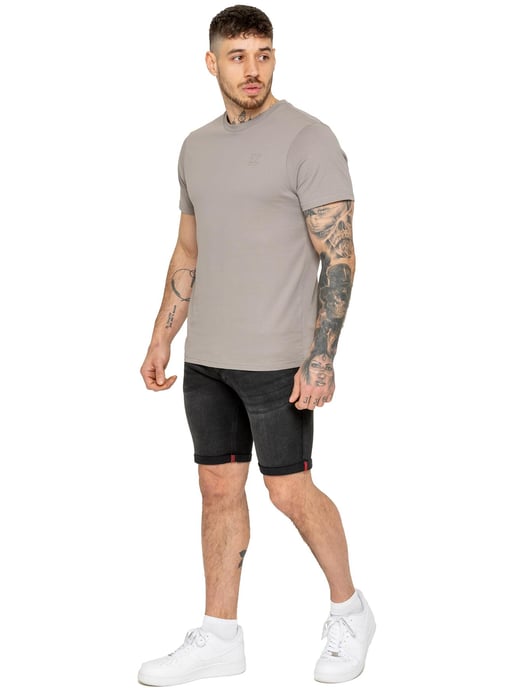 Enzo | Heren Stretch Denim Shorts - Image 5