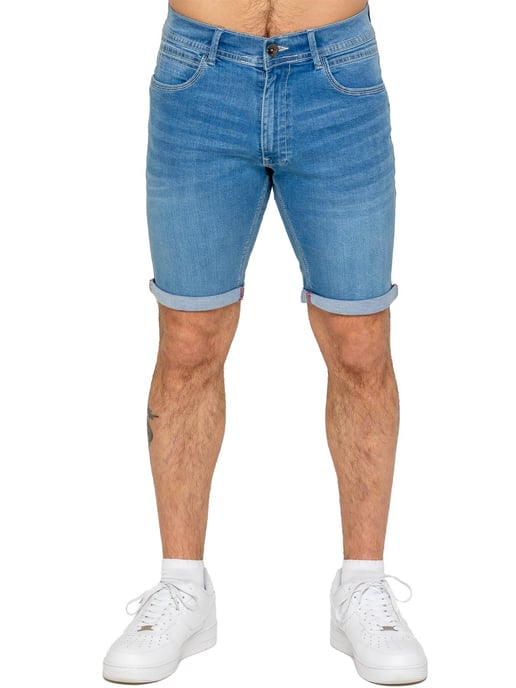 Enzo | Heren Slim Fit Denim Shorts - Image 1