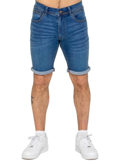 Enzo | Heren Slim Fit Denim Shorts - Image 1