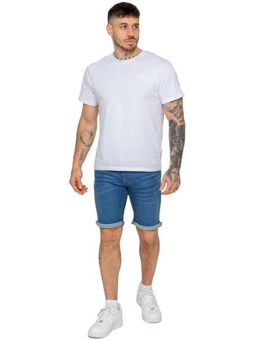 Enzo | Heren Slim Fit Denim Shorts - Image 5