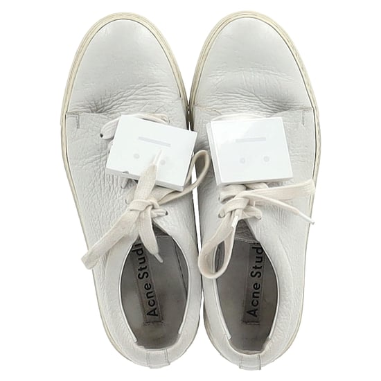 Acne Studios Adriana Low-Top Sneakers in White Leather - Image 3