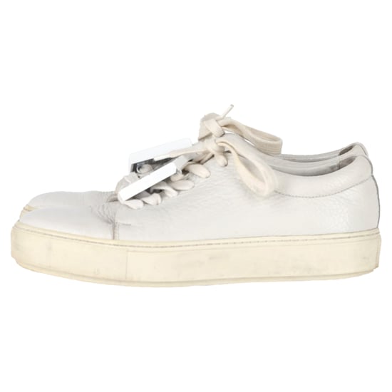Acne Studios Adriana Low-Top Sneakers in White Leather - Image 4