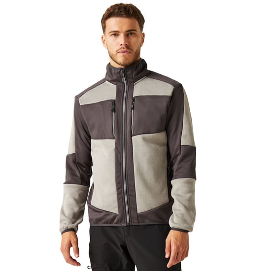Regatta E-Volve gebreide stretch midlayer voor volwassenen (Mineraalgrijs/antraciet) - Image 3