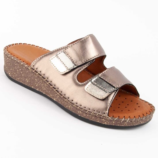 Purapiel Sandalen Met Een Sleehak Leida2 Brons - Image 2