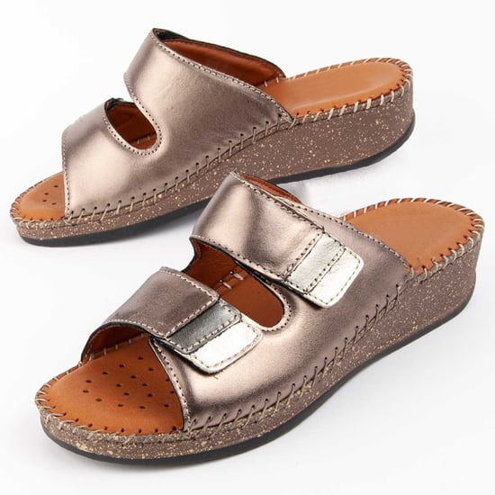 Purapiel Sandalen Met Een Sleehak Leida2 Brons - Image 6