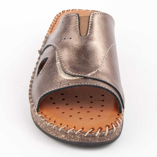 Purapiel Sandalen Met Een Sleehak Leida3 Brons - Image 3