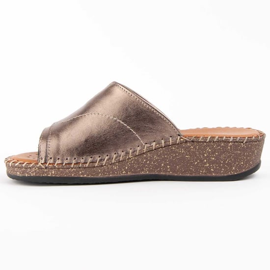Purapiel Sandalen Met Een Sleehak Leida3 Brons - Image 4